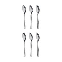 قاشق چای خوری صنايع استيل ايران مدل مودنا بسته 6 عددی