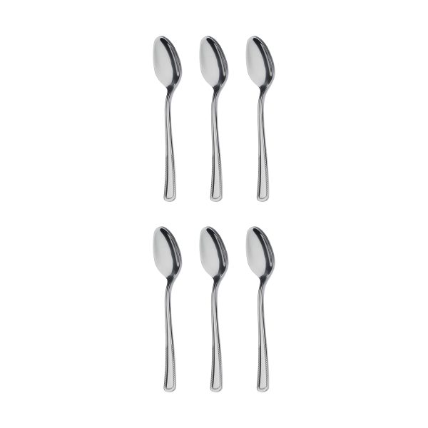 قاشق چای خوری صنايع استيل ايران مدل مودنا بسته 6 عددی